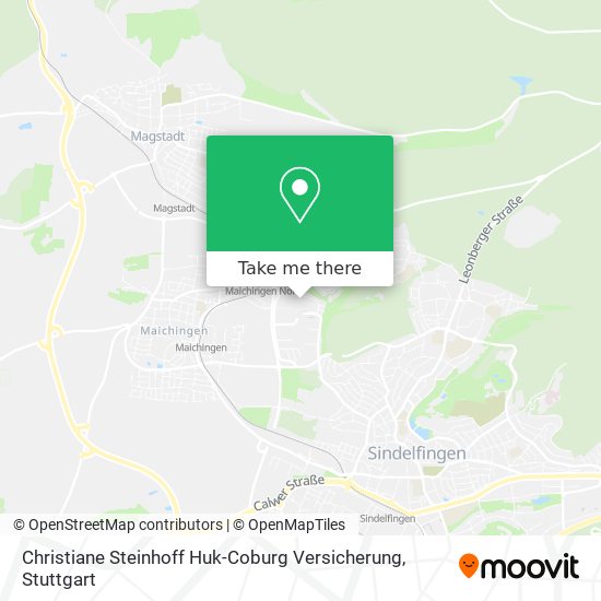 Карта Christiane Steinhoff Huk-Coburg Versicherung