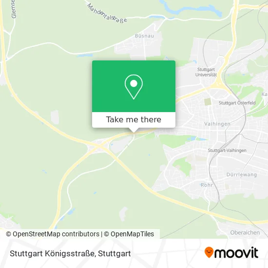 Карта Stuttgart Königsstraße