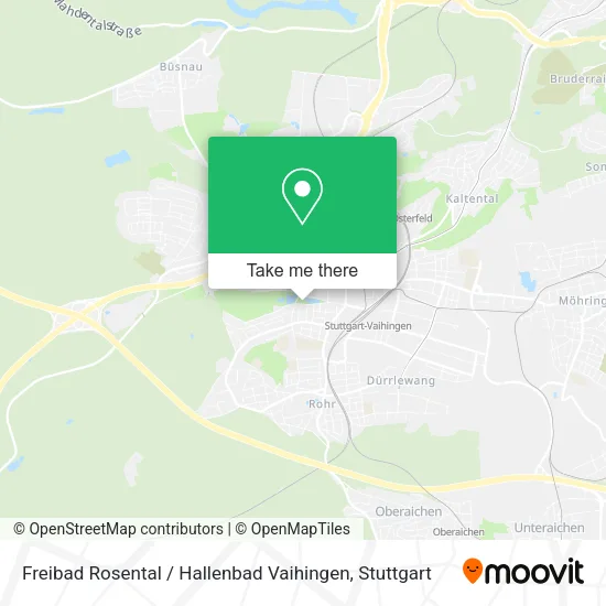 Карта Freibad Rosental / Hallenbad Vaihingen