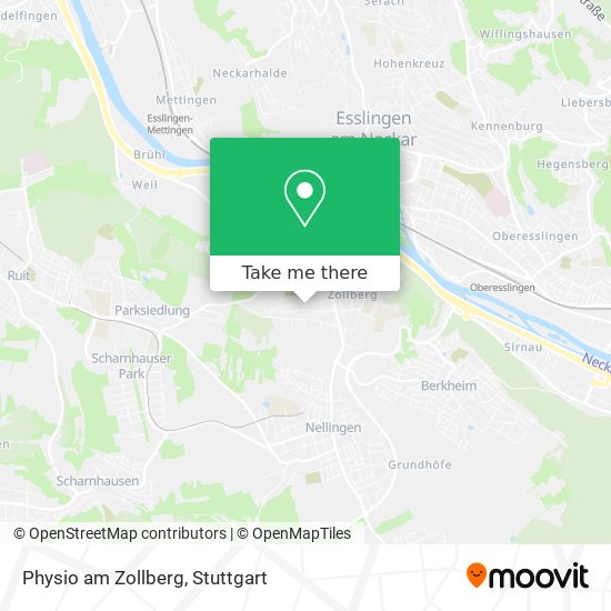 Physio am Zollberg map