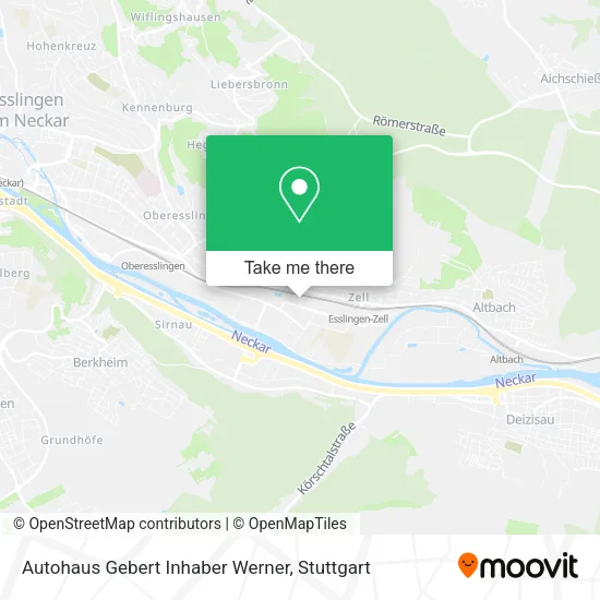 Карта Autohaus Gebert Inhaber Werner