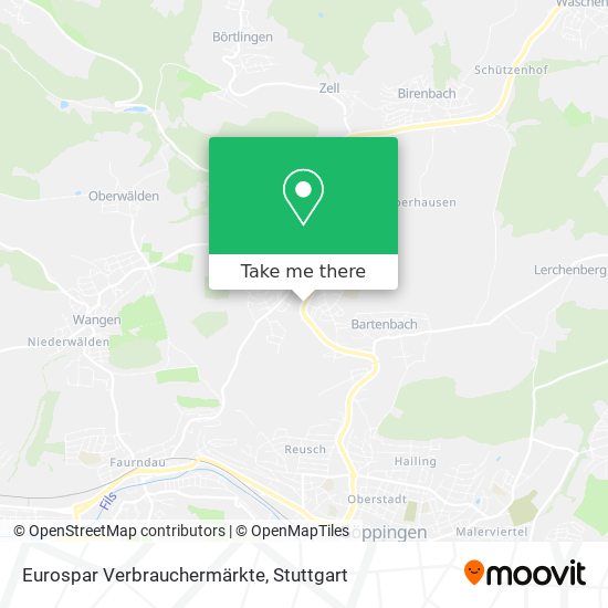 Eurospar Verbrauchermärkte map