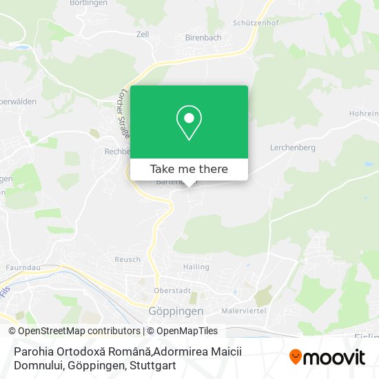 Parohia Ortodoxă Română,Adormirea Maicii Domnului, Göppingen map