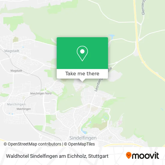 Карта Waldhotel Sindelfingen am Eichholz