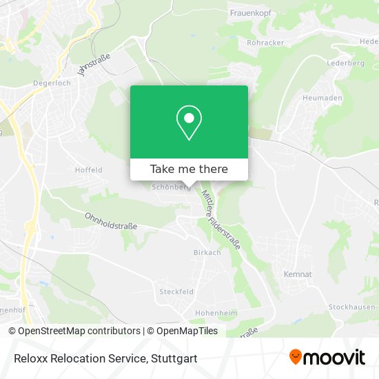 Reloxx Relocation Service map