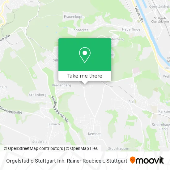 Карта Orgelstudio Stuttgart Inh. Rainer Roubicek