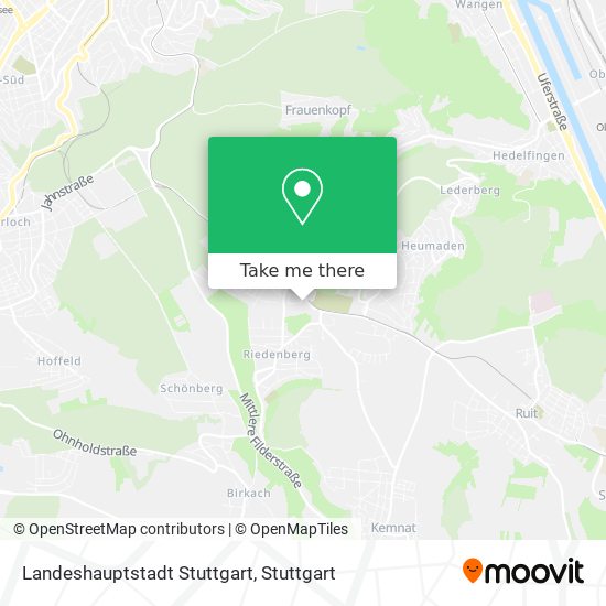 Landeshauptstadt Stuttgart map