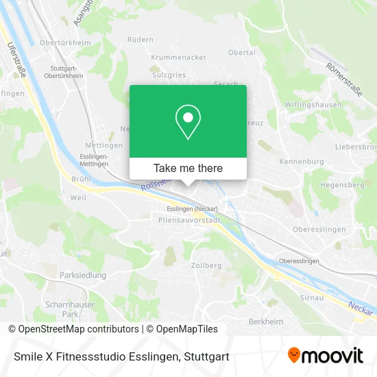 Карта Smile X Fitnessstudio Esslingen