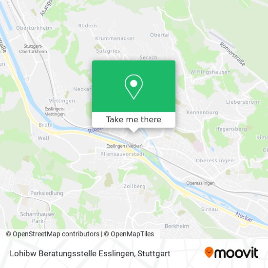 Карта Lohibw Beratungsstelle Esslingen