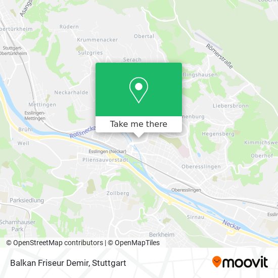 Balkan Friseur Demir map
