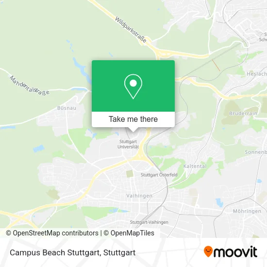 Карта Campus Beach Stuttgart
