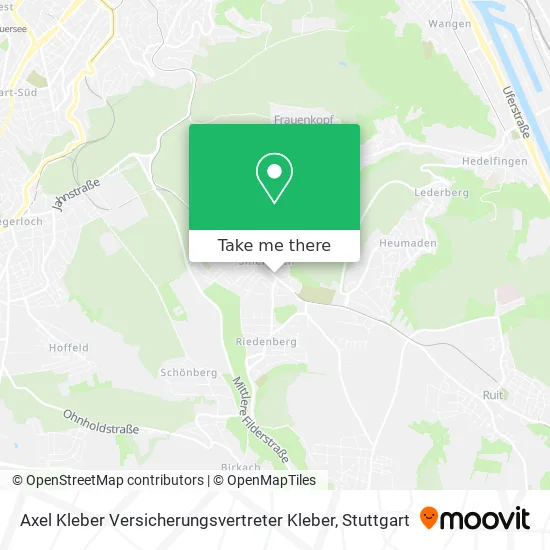 Карта Axel Kleber Versicherungsvertreter Kleber