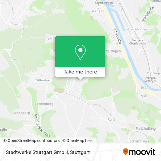 Stadtwerke Stuttgart GmbH map