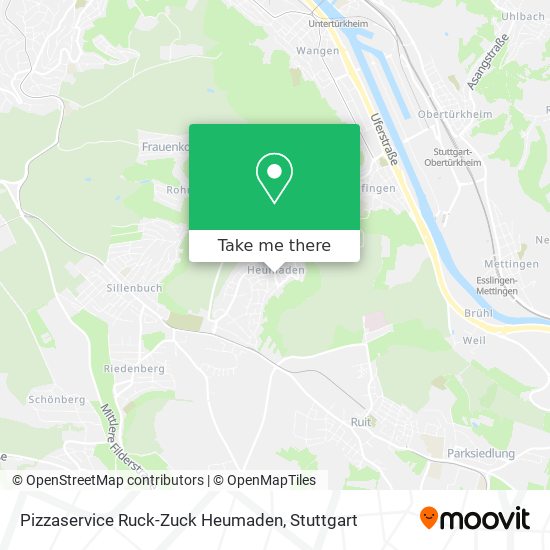 Pizzaservice Ruck-Zuck Heumaden map