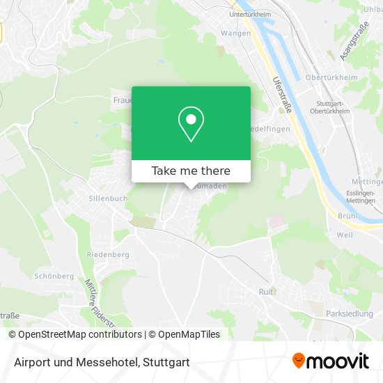 Airport und Messehotel map