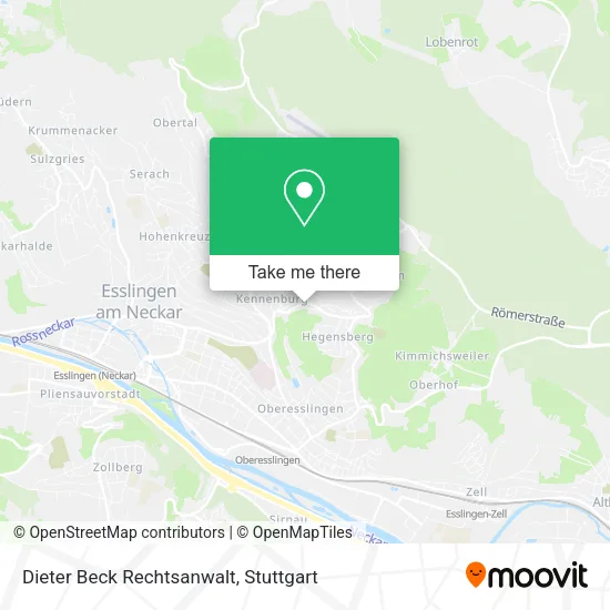 Карта Dieter Beck Rechtsanwalt