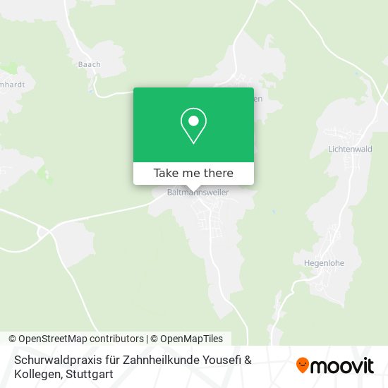 Schurwaldpraxis für Zahnheilkunde Yousefi & Kollegen map