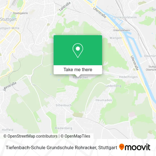Карта Tiefenbach-Schule Grundschule Rohracker