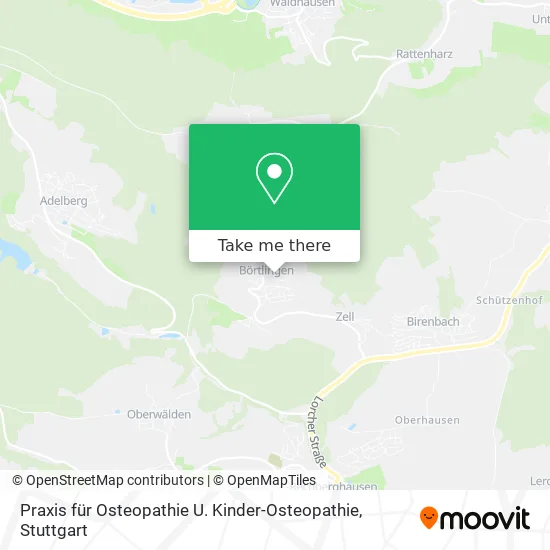 Карта Praxis für Osteopathie U. Kinder-Osteopathie