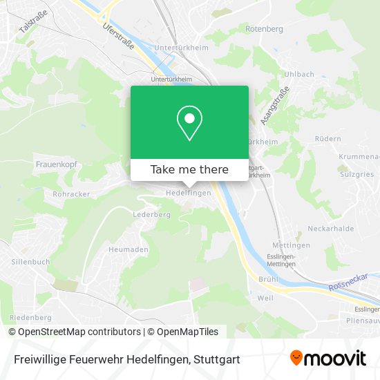 Карта Freiwillige Feuerwehr Hedelfingen