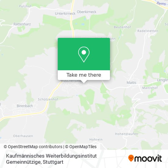 Kaufmännisches Weiterbildungsinstitut Gemeinnützige map