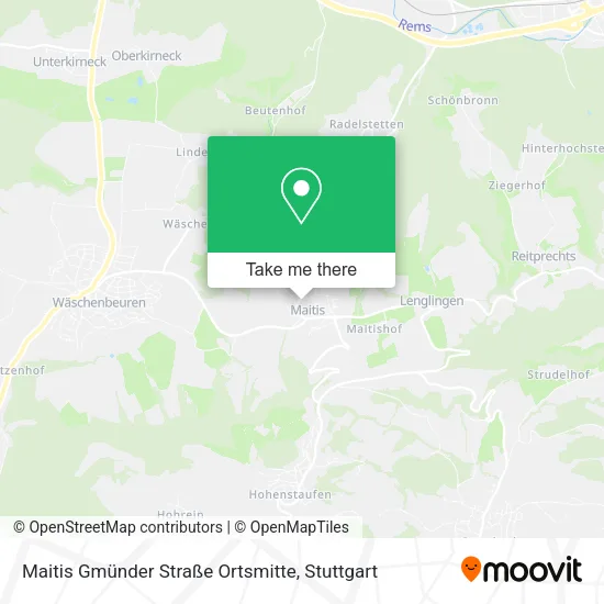 Карта Maitis Gmünder Straße Ortsmitte