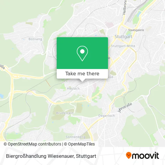 Карта Biergroßhandlung Wiesenauer