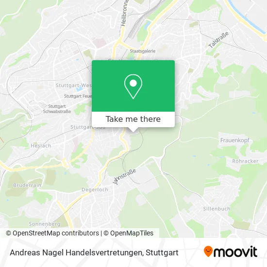 Карта Andreas Nagel Handelsvertretungen