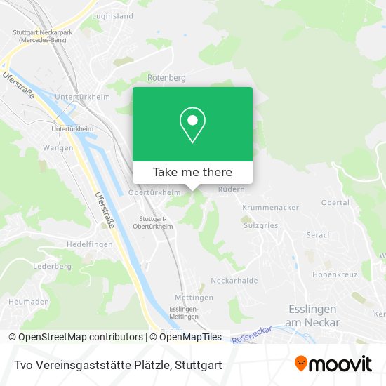 Карта Tvo Vereinsgaststätte Plätzle