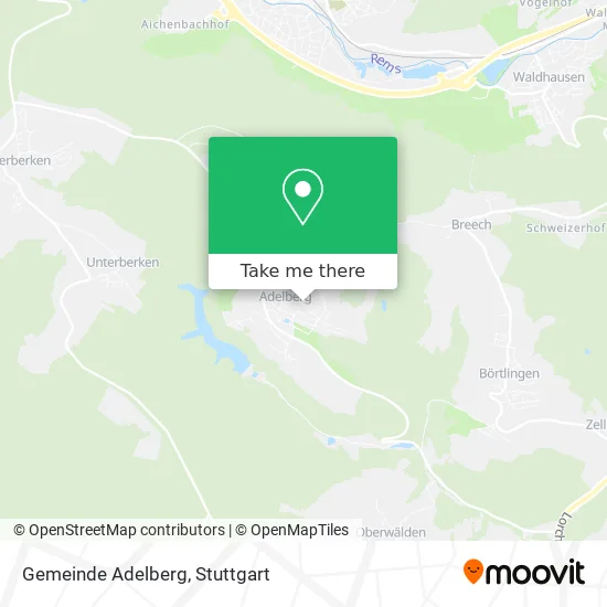 Карта Gemeinde Adelberg