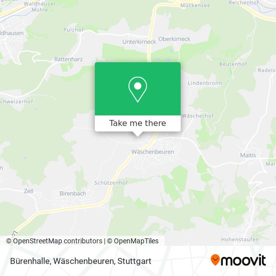 Карта Bürenhalle, Wäschenbeuren