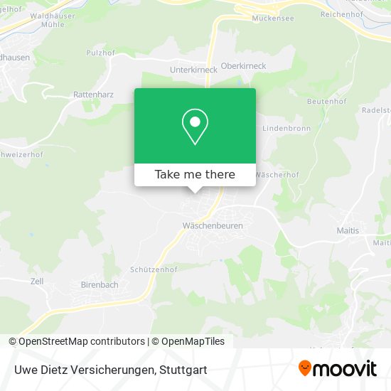 Uwe Dietz Versicherungen map