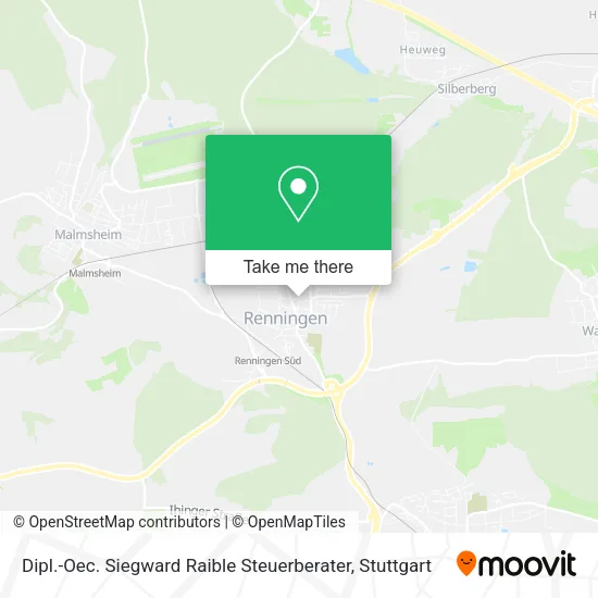 Карта Dipl.-Oec. Siegward Raible Steuerberater