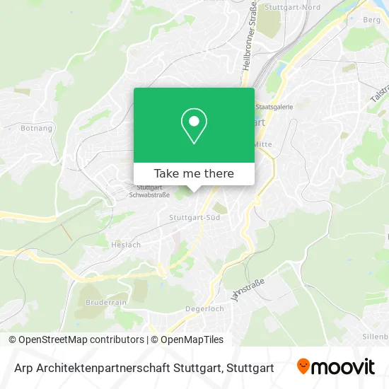 Карта Arp Architektenpartnerschaft Stuttgart