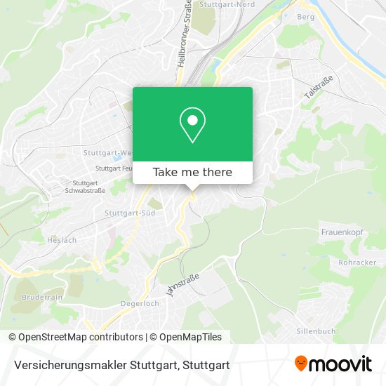 Versicherungsmakler Stuttgart map