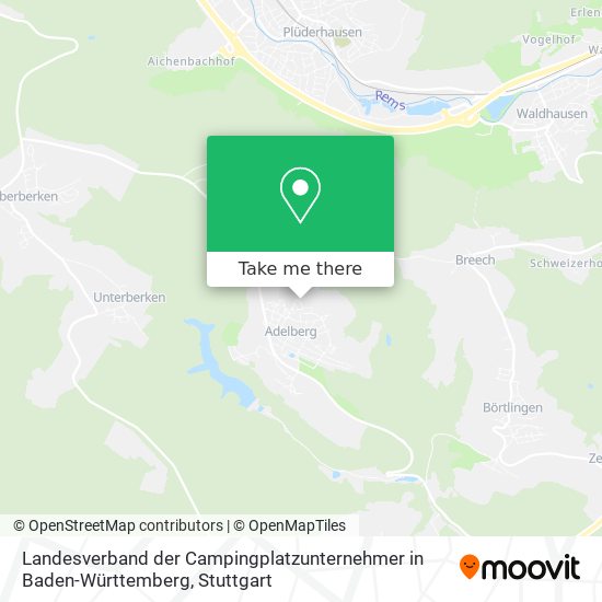Landesverband der Campingplatzunternehmer in Baden-Württemberg map
