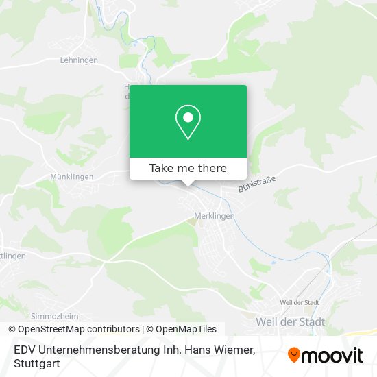 Карта EDV Unternehmensberatung Inh. Hans Wiemer