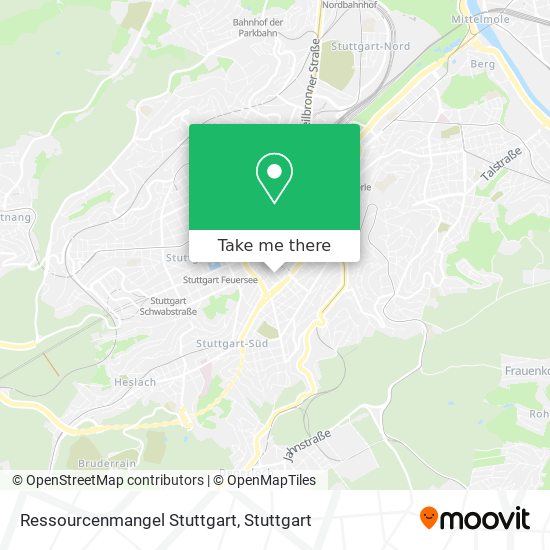 Карта Ressourcenmangel Stuttgart