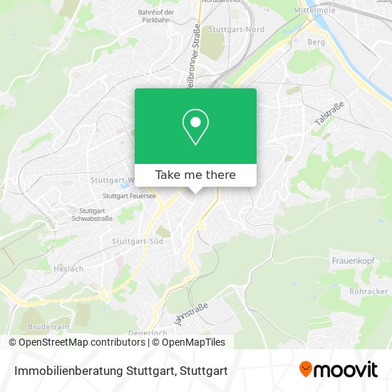 Карта Immobilienberatung Stuttgart