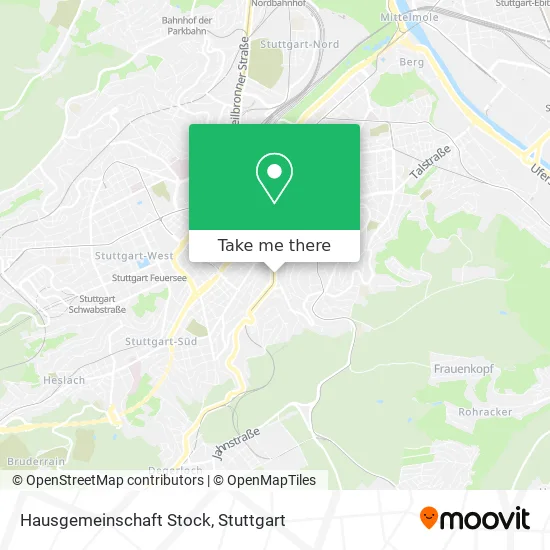 Карта Hausgemeinschaft Stock