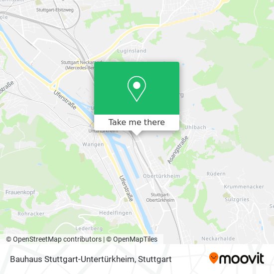 Bauhaus Stuttgart-Untertürkheim map