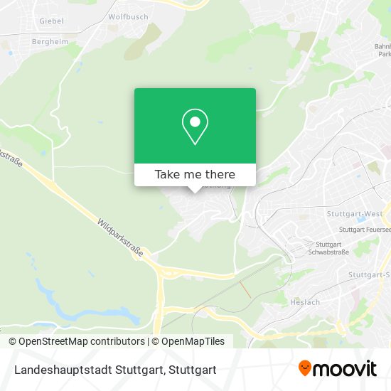 Landeshauptstadt Stuttgart map