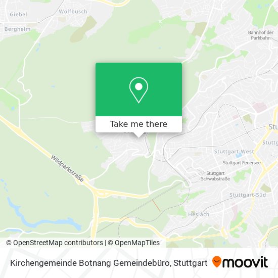 Карта Kirchengemeinde Botnang Gemeindebüro