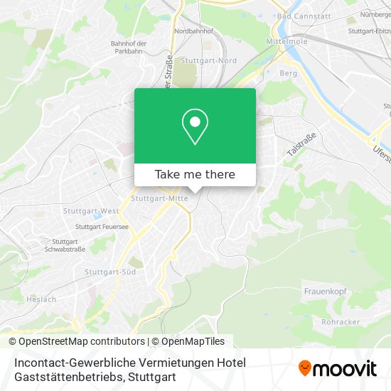 Карта Incontact-Gewerbliche Vermietungen Hotel Gaststättenbetriebs