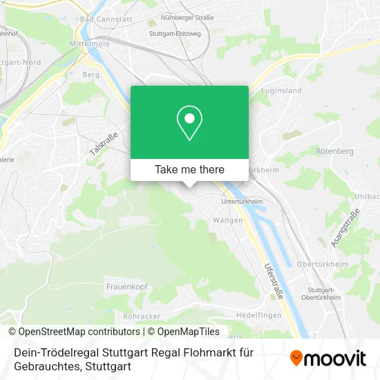 Карта Dein-Trödelregal Stuttgart Regal Flohmarkt für Gebrauchtes