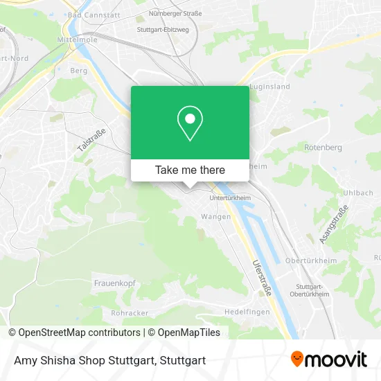 Amy Shisha Shop Stuttgart map
