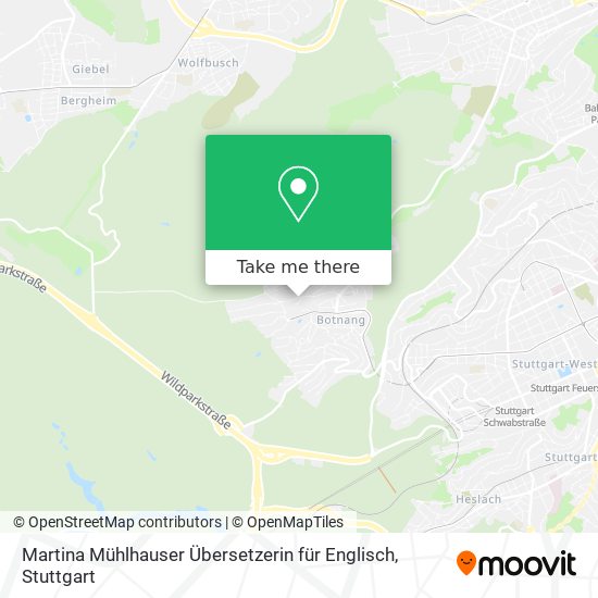 Карта Martina Mühlhauser Übersetzerin für Englisch