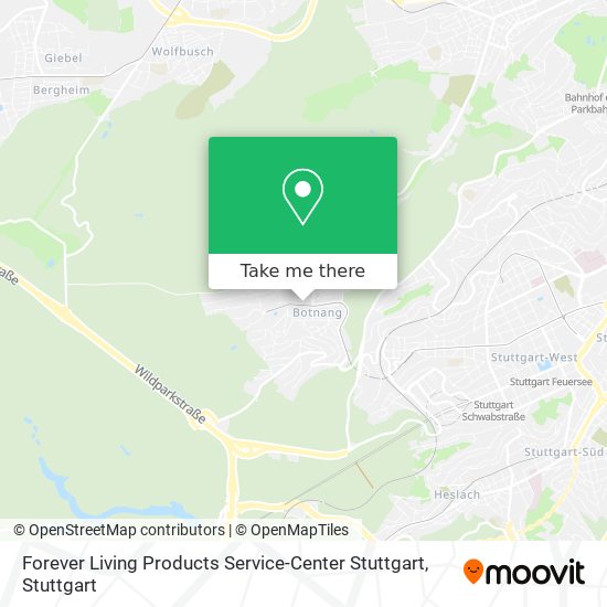 Forever Living Products Service-Center Stuttgart map