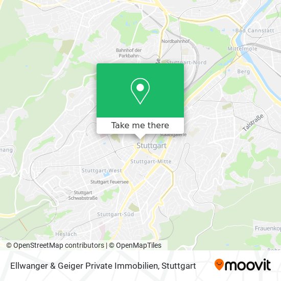 Ellwanger & Geiger Private Immobilien map