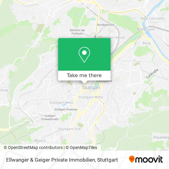 Карта Ellwanger & Geiger Private Immobilien